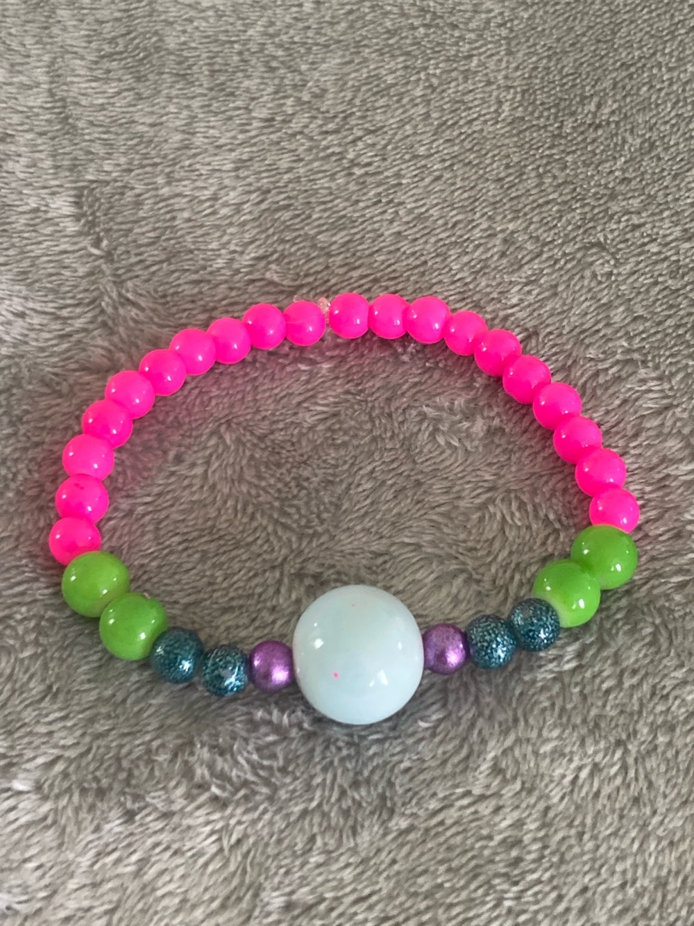 Neon beaded bracelet